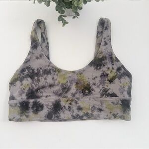 Lululemon Align Reversible Bra Light Support A/B Cup Radial Tie Dye Mauve Grey